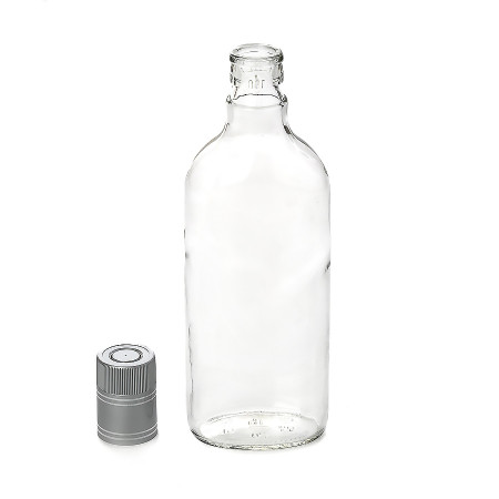 Бутылка "Фляжка" 0,5 литра с пробкой гуала в Екатеринбурге